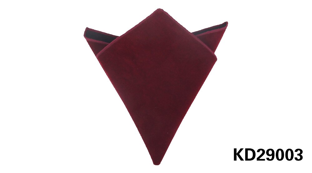 Solid Pocket Square For Men Red Black Hanky Mens Handkerchiefs Casual Suits Square Handkerchief Towels For Party Scarves: KD29003