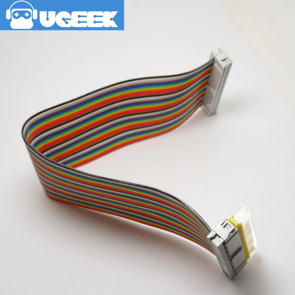 UGEEK 2*20 Stift Männlich zu Weiblich GPIO kabel für Himbeere Pi A + B + 3B 3B + 2B 4B Null 40Stift Regenbogen kabel | 20c