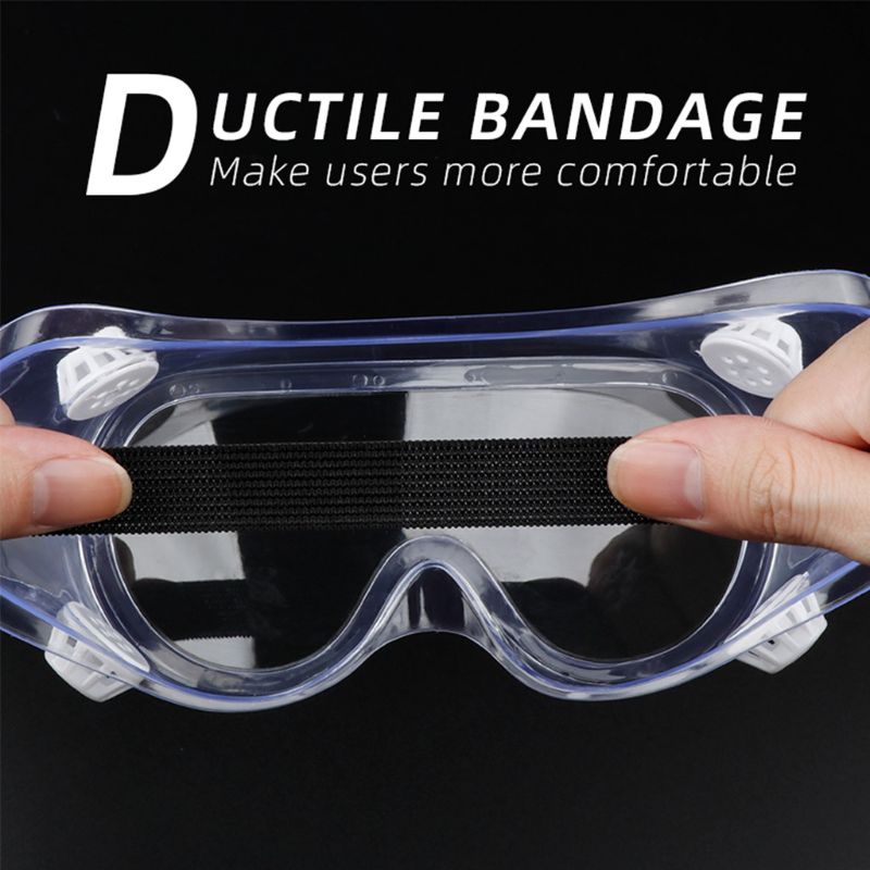 1 Pack Virus Goggles Safety Protective Goggles, Crystal Clear Eye Protection, Dust-Proof Breathable Laboratory Dustproof Glasses