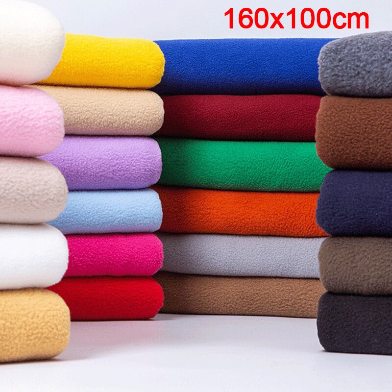 100*160cm tela Polar de lana gruesa de algodón suave felpa aterciopelada tela DIY hecho a mano