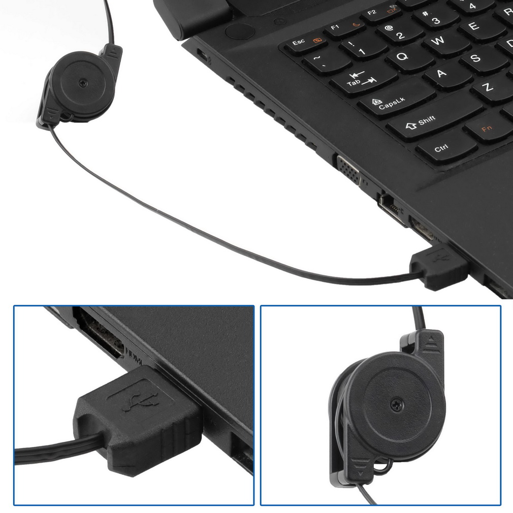 High Definition Mini USB2.0 5M Retractable Clip Web Camera For Computer Laptop 5 Megapixels USB Retractable Cable Webcam