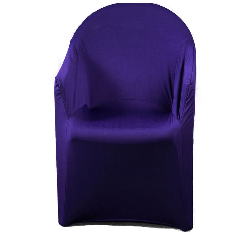 Elastisk lænestolbetræk stretch armstolsbetræk spandex slipcovers til lænestole bryllupsfest stol betræk housse de chaise: Mørke lilla