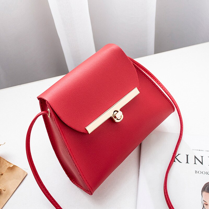 Carré rouge noir sacs fente décontracté blanc épaule impression Mini sac chaîne femmes poche fermeture éclair sac intérieur: red