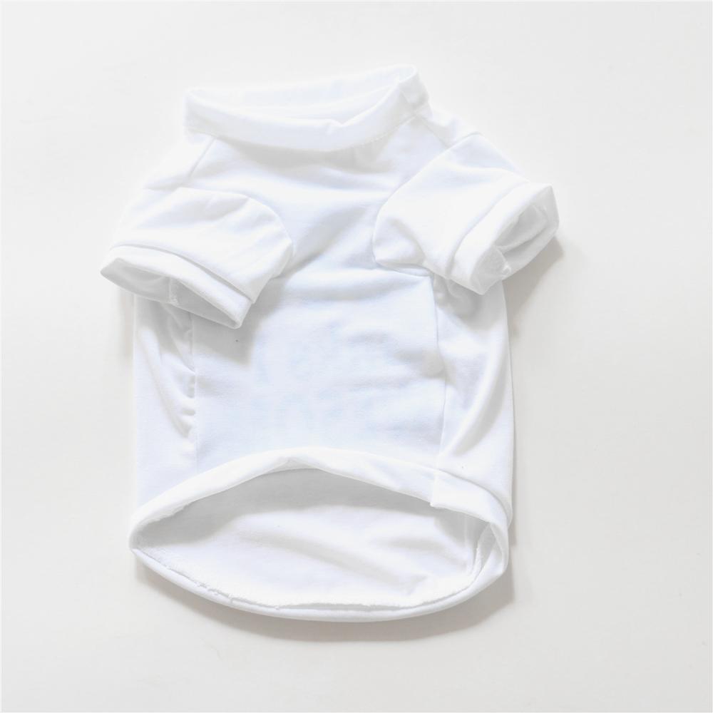 Billiga små hundkläder sommar vår vit och blå stil husdjur hund katt skjorta söt yorkshire terrier xs-l t-shirt andas husdjur