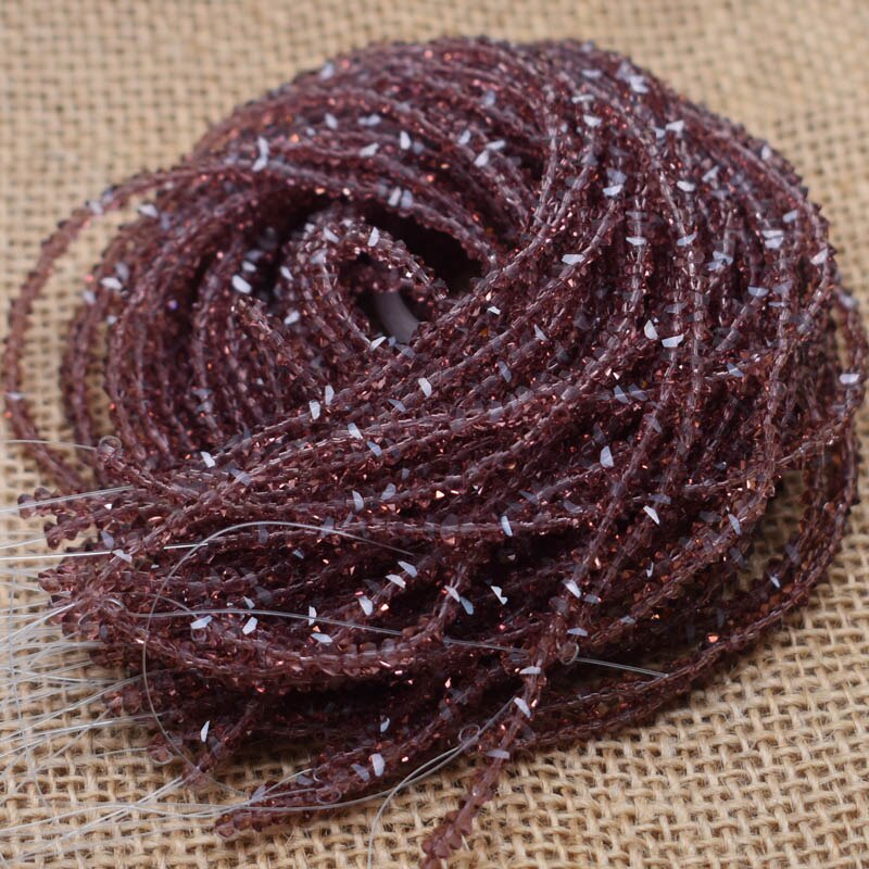 Solid 26 color 2mm 130pcs Triangle Crystal Glass Beads Seed Czech Beads For Jewelry Making DIY Needlework Earring Necklace: Burgundy