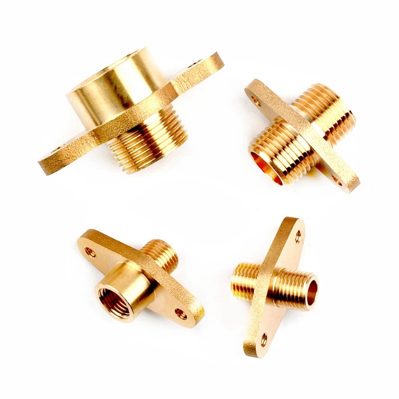 1/4 3/8 1/2 3/4 1 Inch Brass Water Pipe Accessories Copper Male/Female Thread Flange fixed Ear Joint Drinking Fountain Connector