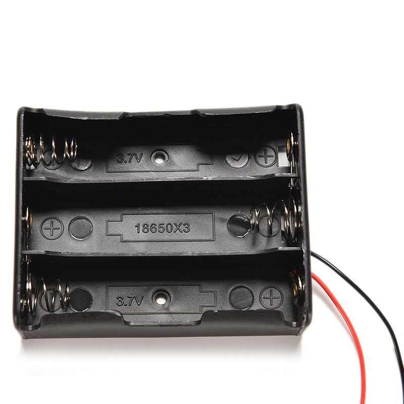 1pcs Nuovo di Plastica 3x18650 Batteria di Caso di Immagazzinaggio Box Holder Per 3x18650 3.7V Batteria custodia Con Filo di Piombo