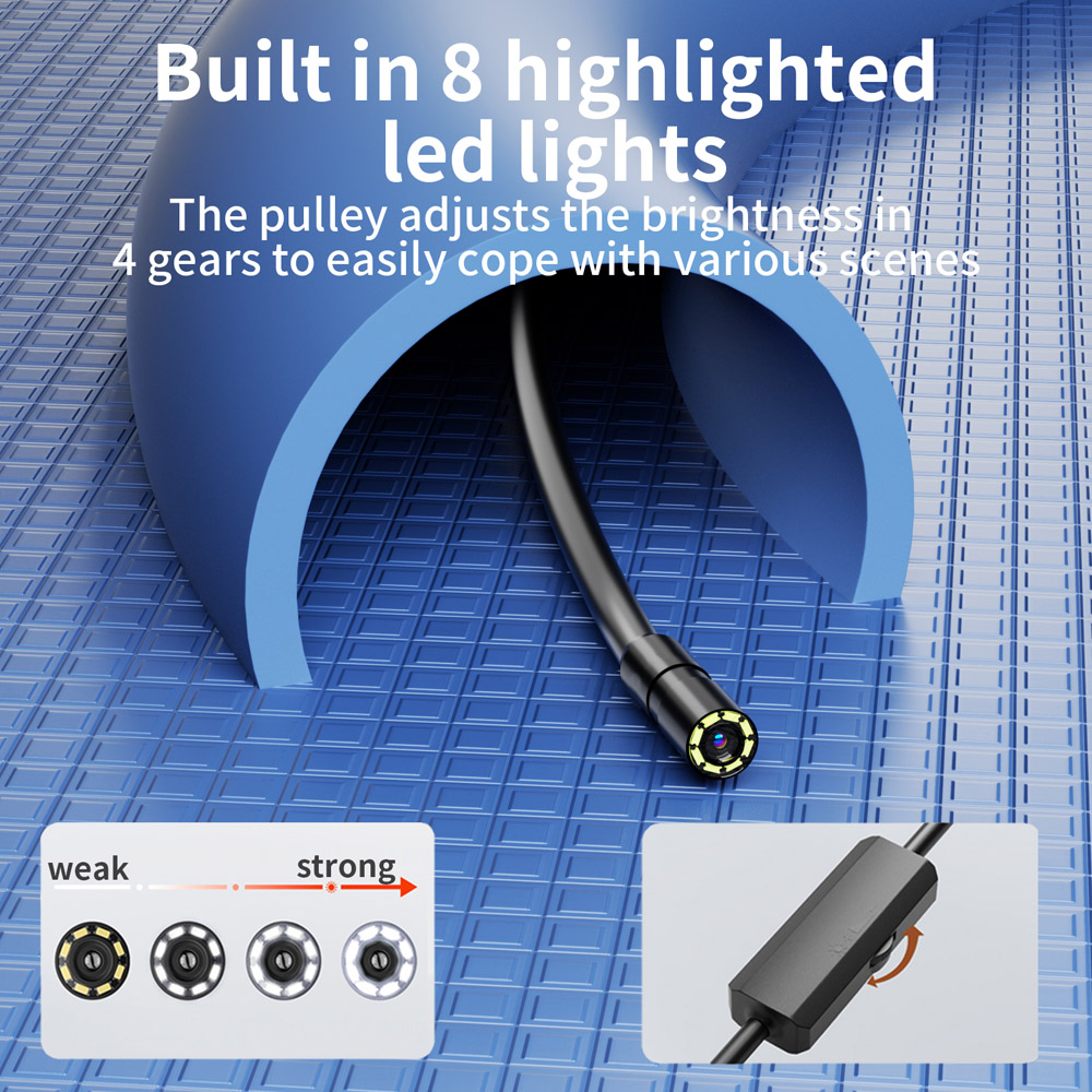 8mm Endoskop Kamera Wasserdichte Inspektion Kamera USB auto Endoskop Endoskop IOS Endoskop Für Iphone
