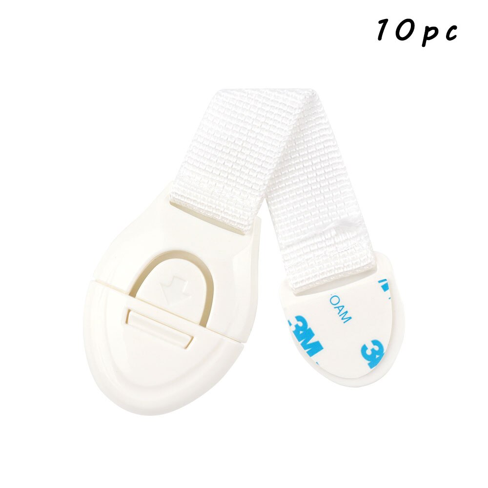 10pc Baby Security Protection Plastic Lock Child Cabinet Locking of Children Locking From Doors Drawers Baby Safety: 10pc-B04