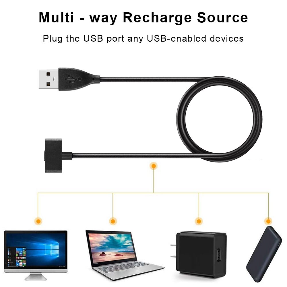 Opladen Voor Fitbit Ionische Smart Horloge Charger Usb Lader Cradle Dock Lader Voor Fitbit Ionische Smart Horloge Vervanging