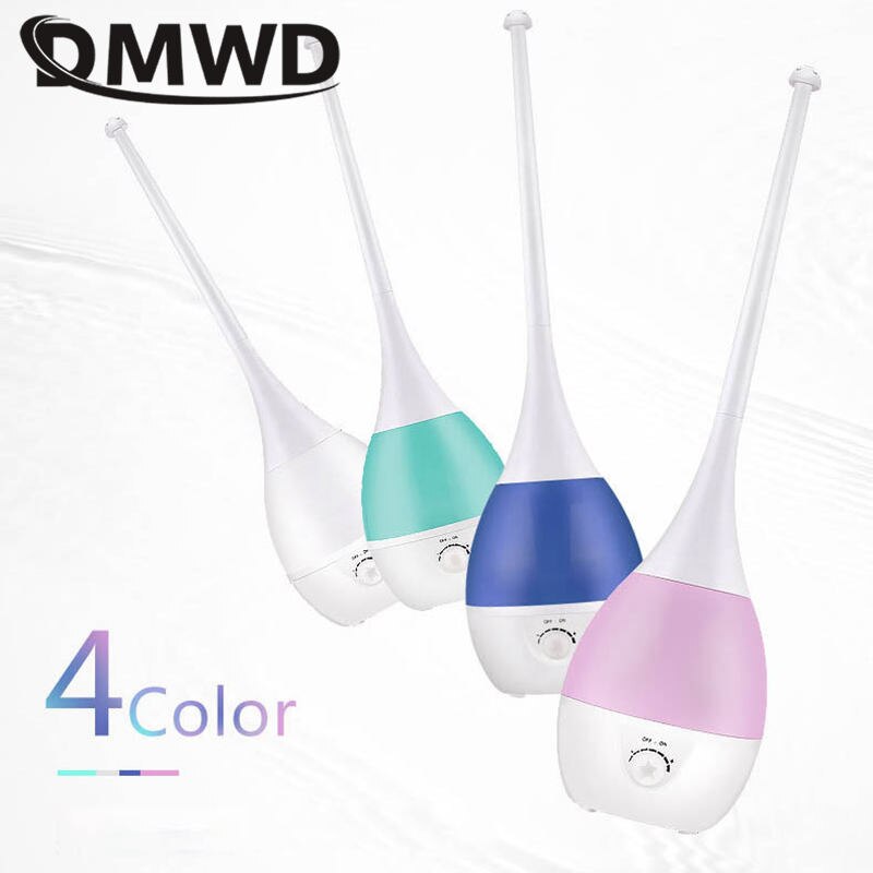 DMWD Floor Type Untrasonic Air Humidifier 3L Capacity Aromatherapy Anion Purifying Air Purifier Household Office Low Noise