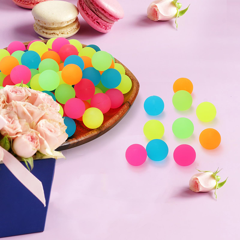 20 Stück bunte Hüpfbälle mit Aufbewahrungstasche, 25 mm, Kunststoff, Elastizität, Kinderspielzeugball für Spiele im Freien, Geburtstagsgeschenk, TMZ