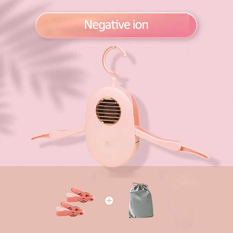 Składana elektryczna suszarka robić ubrań przenośne szybko suszenie ubrań buty suszarka robić jonów ujemnych wieszak dezodorujący 3 tryb suszarka na pranie 220V: Negative ion P