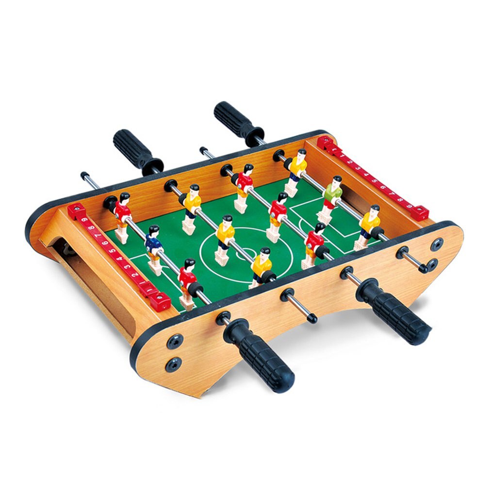 Mini Mesa de Futbolín de mesa portátil, juego de fútbol de mesa con 2 bolas y portero de puntuación para adultos y niños