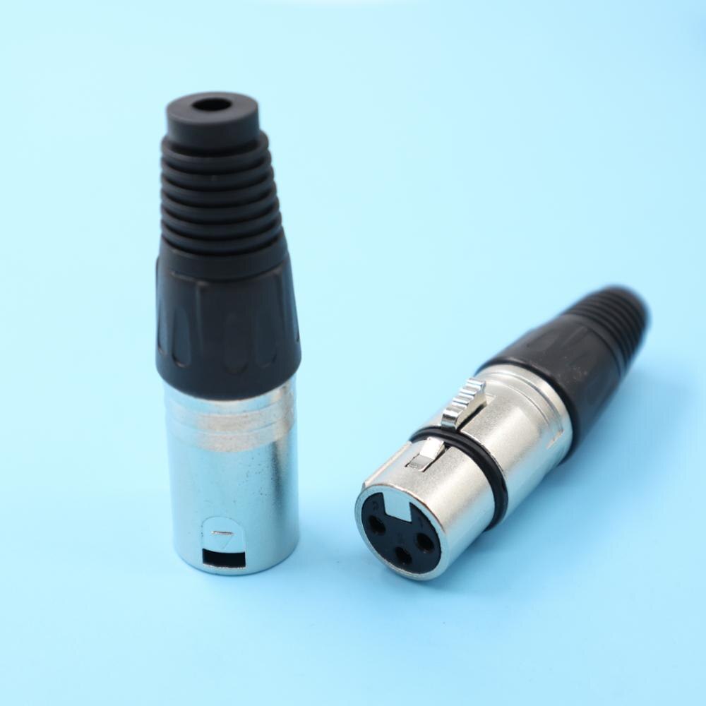20Pcs/lot 10PCS NC3MXX & 10PCS NC3FXX For NEUTRIK Male and female A set 3 Pin XLR Connector withe