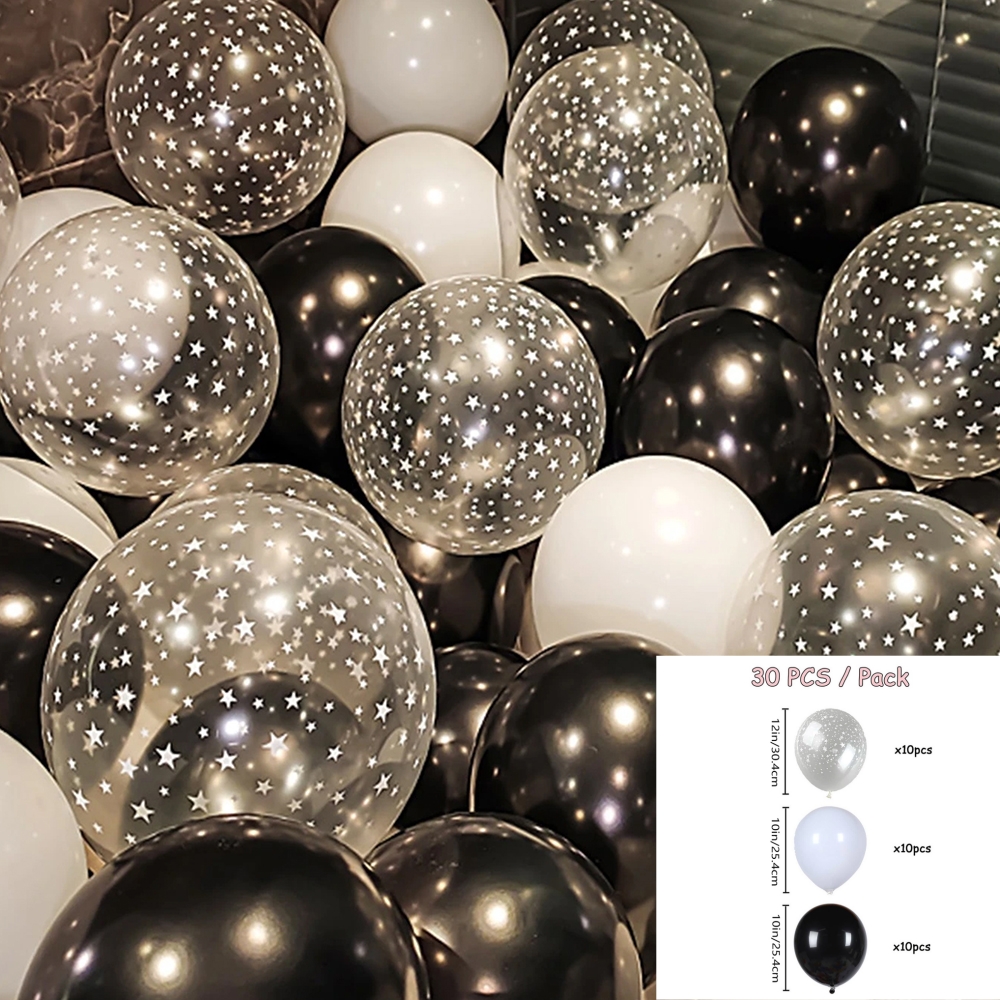 30 stuks 1012 inch witte en gouden ballonnen parel witte ballonnen gouden confetti ballonnen voor verjaardag bruiloften jubileumfeest: Beige