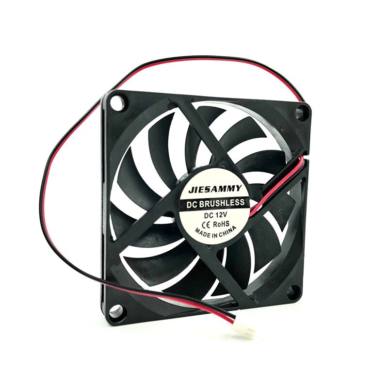 JIESAMMY 80mm CPU heatsink cooling fan 8010 5V USB 12V 24V Silent 18dBA Sleeve/BALL bearing 8cm pc fan 80x80x10mm