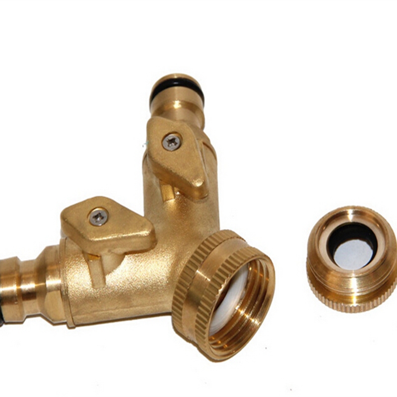 1/2 3/4 Pipe Fittings Three-Way Valve With Switch Tap Fittings Watering The Flowers Joint