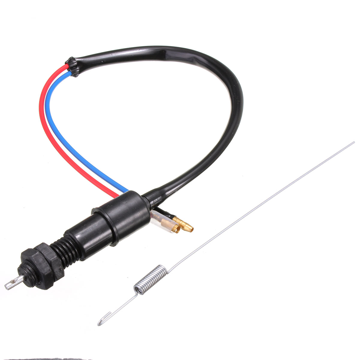 Interruptor de freno trasero para motocicleta, luz de freno de tambor, Kit de resorte Universal para Pit Bike Quad Scooter, M12x1.5