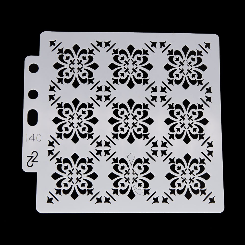 9pcs 14.1cmx13cm Reusable Plastic Painting Templates Stencils Mold for Fabric, Scrapbook, Painting DIY Art (9 Patterns) S133141