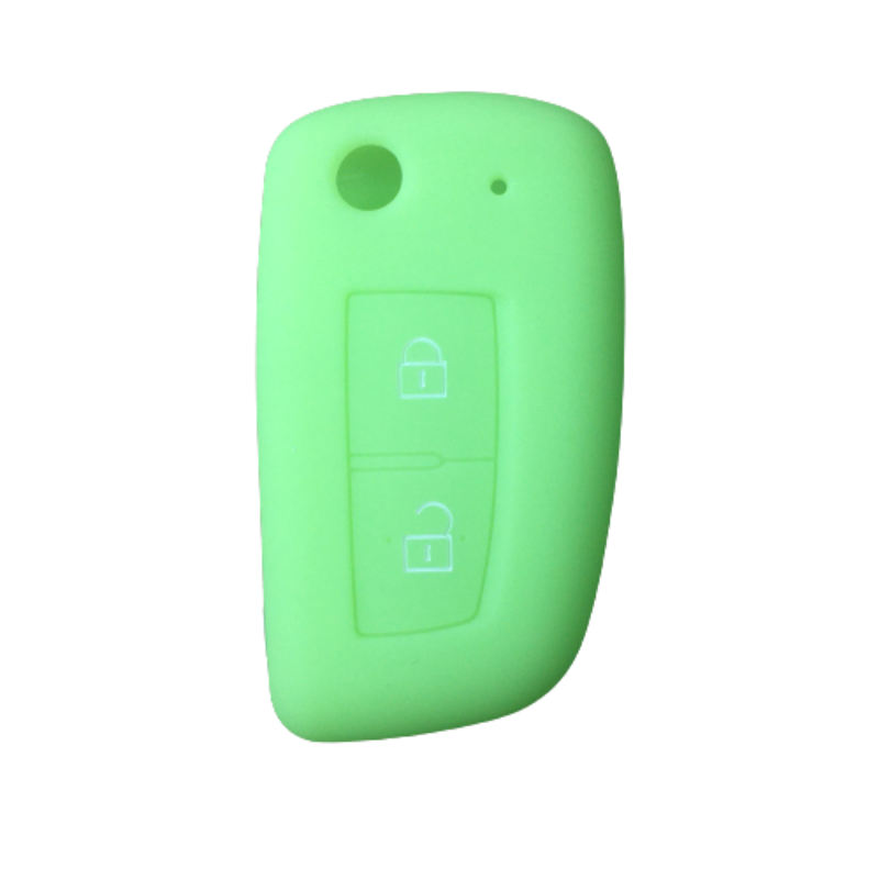 Silicone Car Key Fob Cover Case Protect Skin Cap for Nissan Qashqai J11 X-trail Murano MAXIMA ALTIMA Juke Flip Folding Remote: Luminous green