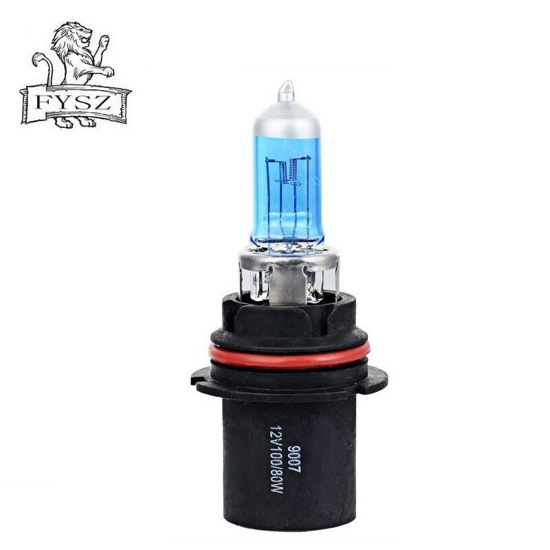 2 pièces 9007 HB5 12V 100/80W voitures phares halogène 6500K 1720lm/1600lm lumière cristalline lumière blanche lampes de voiture (DC12V/2 pièces)