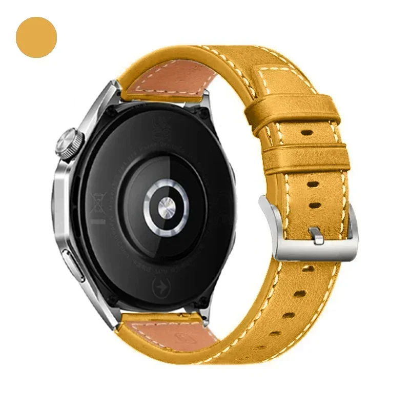 20mm 22mm läderarmband för huawei watch  gt 5 pro 46mm rem  gt 4 3 2 42mm/ watch 4 3 pro/honor watch 2 magiskt armband vardagligt bälte: Grön blå / 20mm