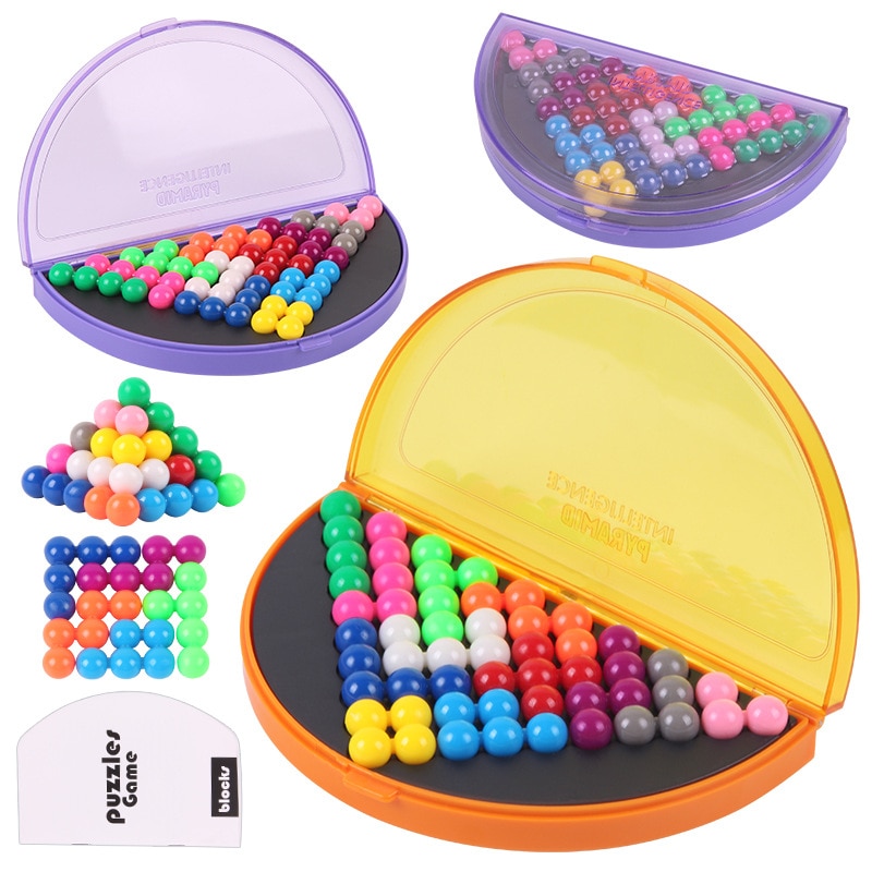 3d puslespill iq perle logisk tankespill 638 utfordringer pyramideplateleker perler intellektuell utvikling pedagogisk spill barneleker
