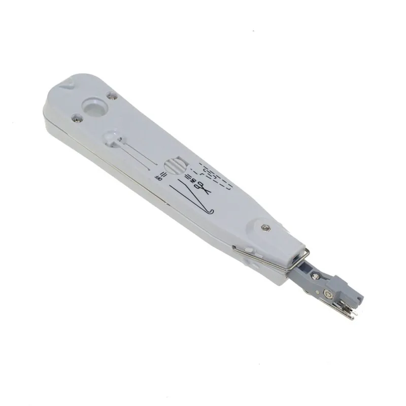 Silver KRONE LSA-Plus Punch Down Tool Kit with Sensor for Telecom Phone RJ11 Wire Ethernet Network Cat5 RJ45 Cable
