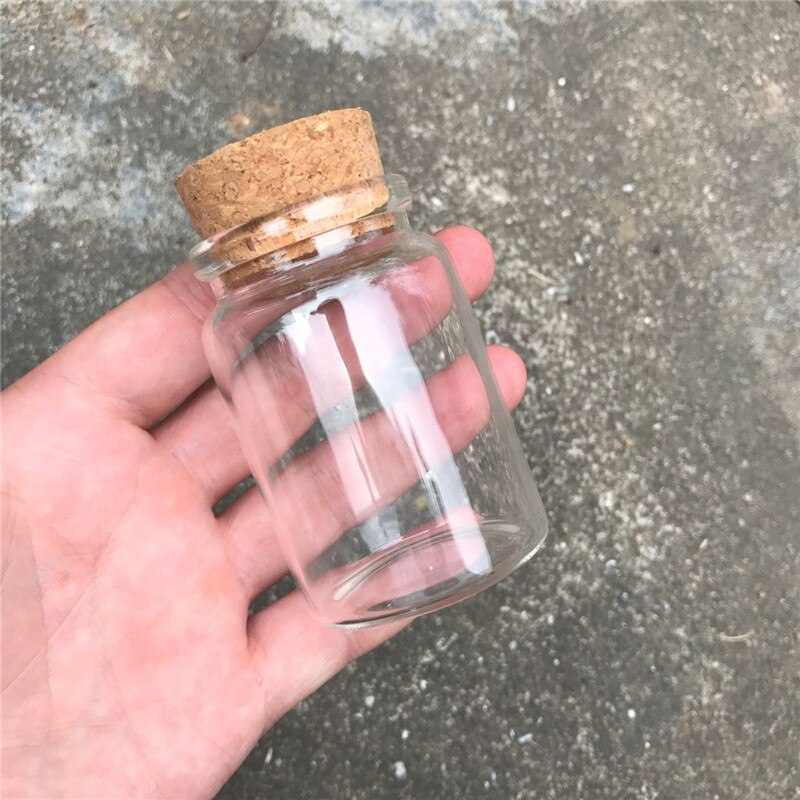 6PC Bottiglia di Vetro Con Tappo In Sughero Vuoto Vasi Trasparenti Fiala 50ml 80ml 100ml 150ml di Liquido Della Caramella vaniglia Pillola di Grado Alimentare di Stoccaggio Vasi Bottiglie