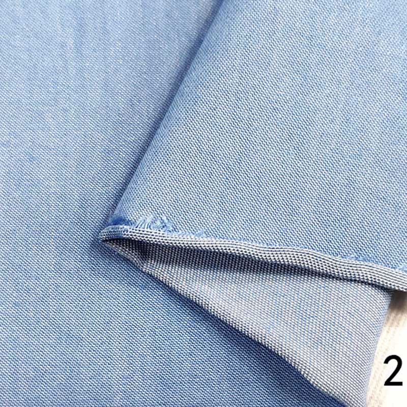 Denim nicht elasticsilk-wie Denim Schlauch Hemd stoffe waschen-freies seide-Unterhose bekleidungs stoffe: 2