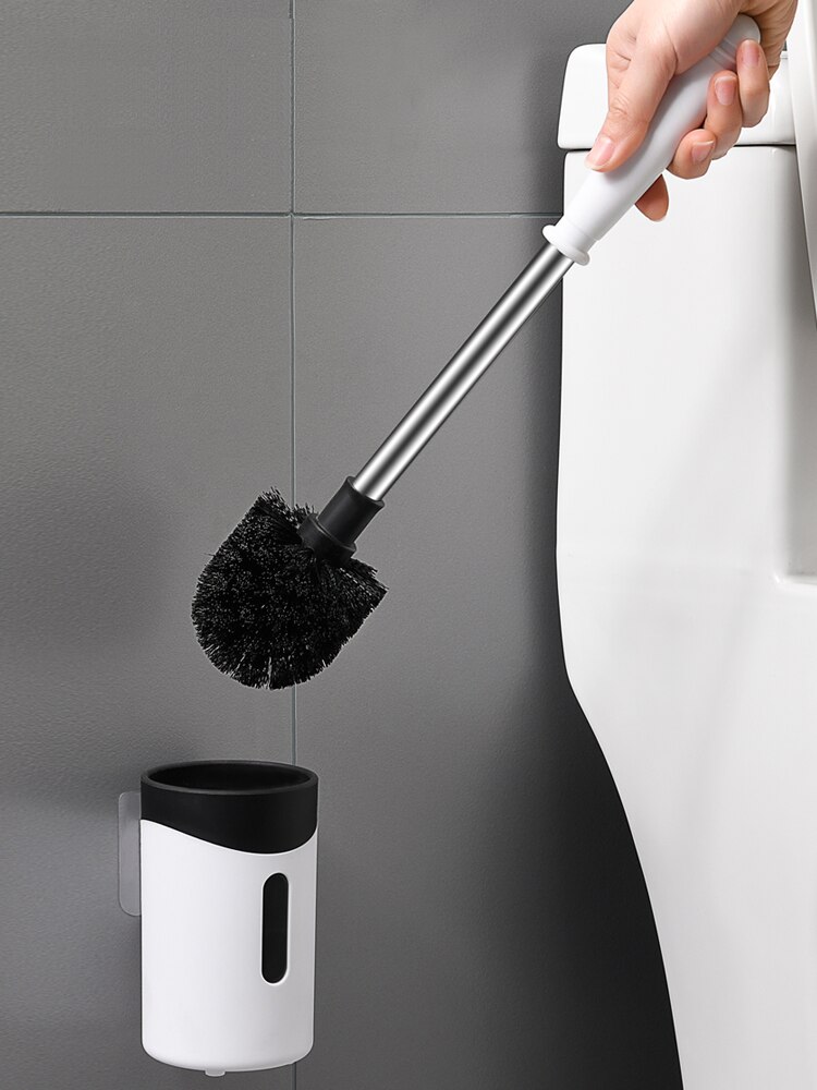 3 Kleur Wc Borstel Set Badkamer Borstel Houder Opknoping Op De Muur Met Lange Handvat Badkamer Opknoping Borstel WY606