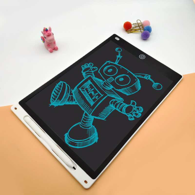 12 Zoll elektronisches Zeichenbrett (Helligkeits steigerung um 20%), Schreib tablet für Kinder, buntes Bildschirm-Doodle-Board