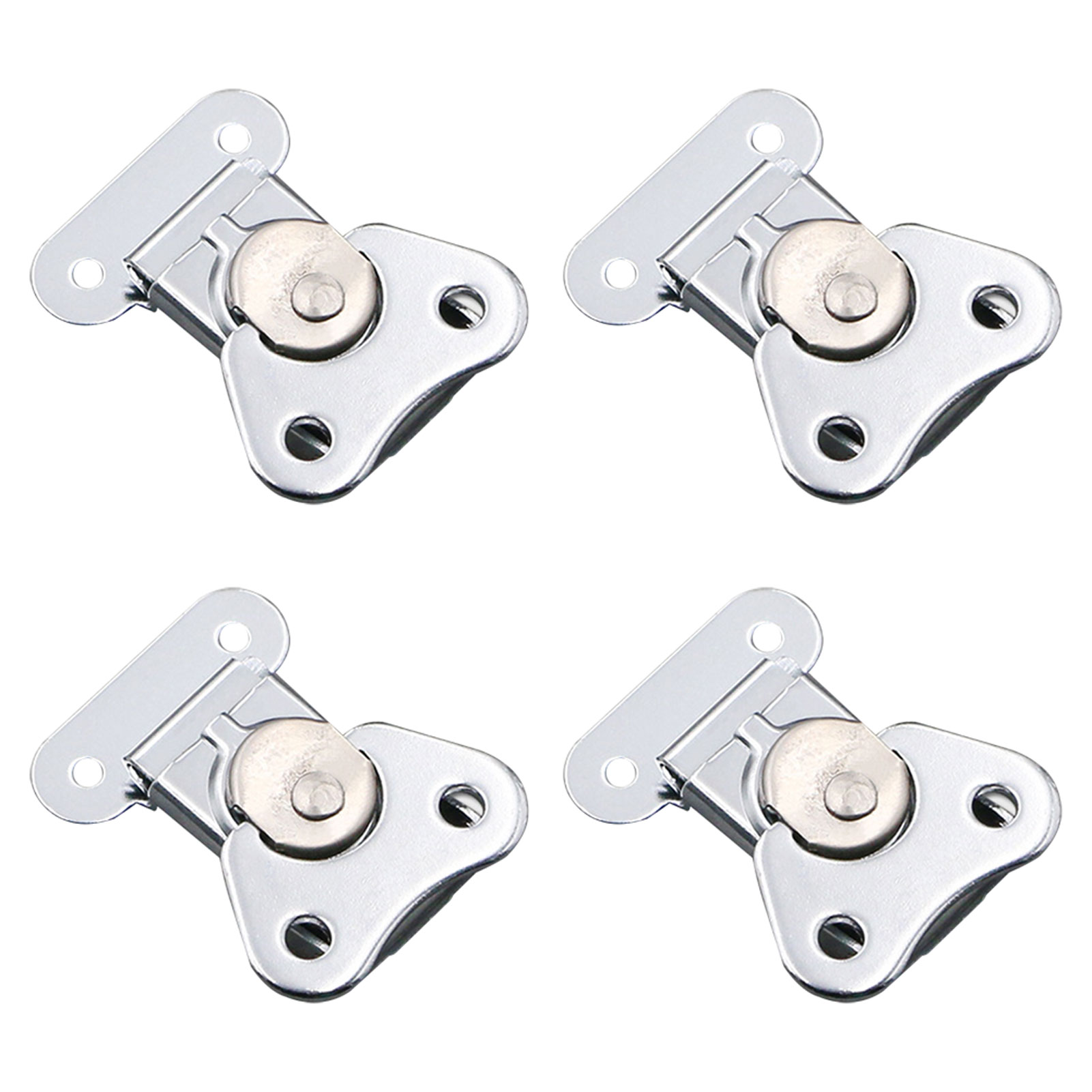 Loquet à torsion en fer boîte en bois, Mini emballage Durable maison avec étui de transport de gardien dessin de papillon chromage 4 pièces