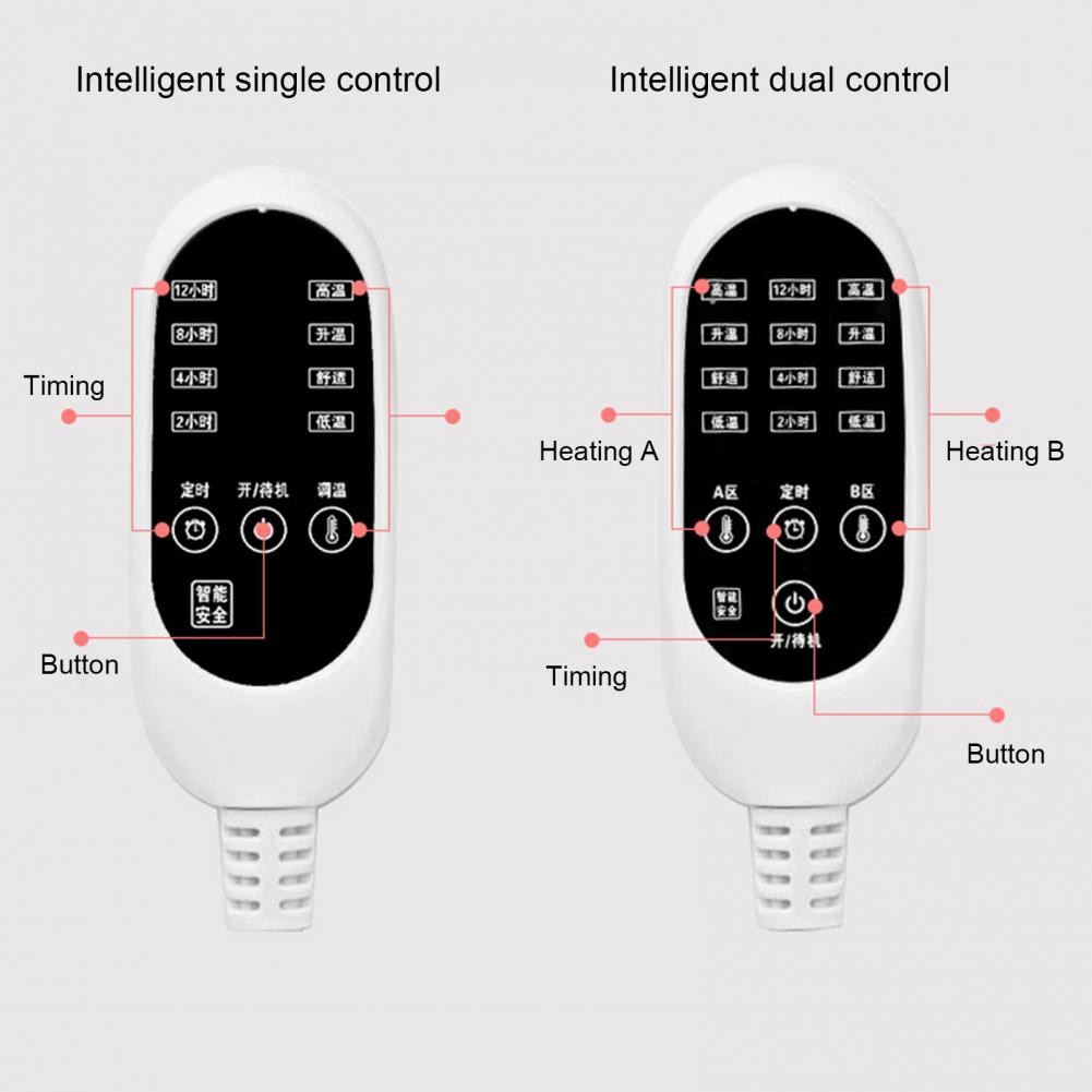 Electric Blanket Energy-efficient Quick Warming Safe Soft Surface Double Thermal Blanket Soft Surface Double Thermal Blanket