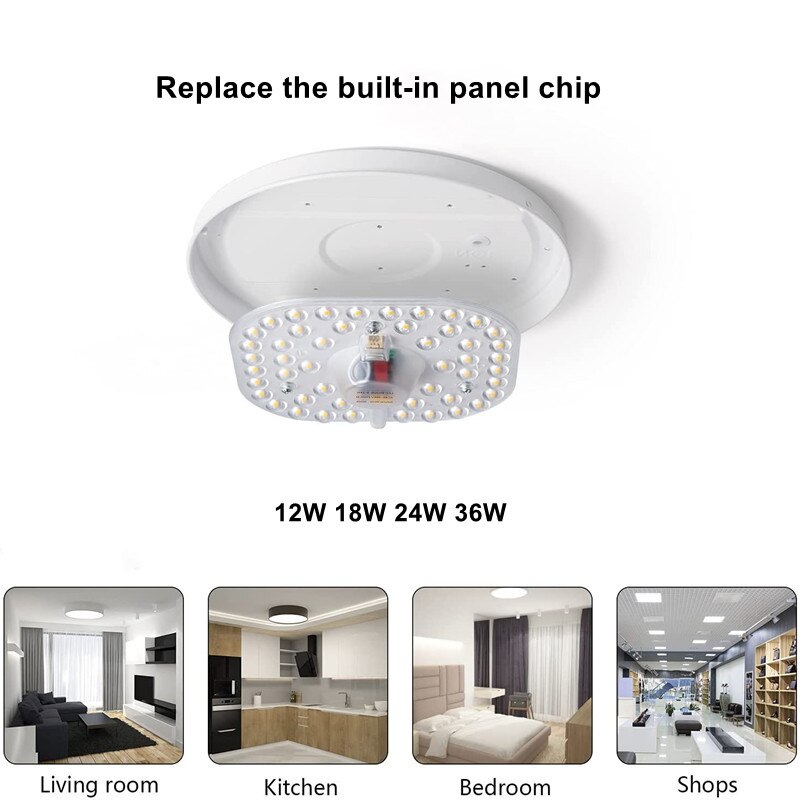 12W 18W 24W 36W LED Ring PANEL Circle Light 2835SMD AC220V 230V 240V LED square Ceiling board the circular lamp board