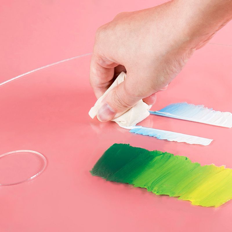 Rectangle Acrylic Transparent Paint Palette Watercolor Makeup Oil Painting Art Supplies Artist Painting Palette 20x30/30x40cm