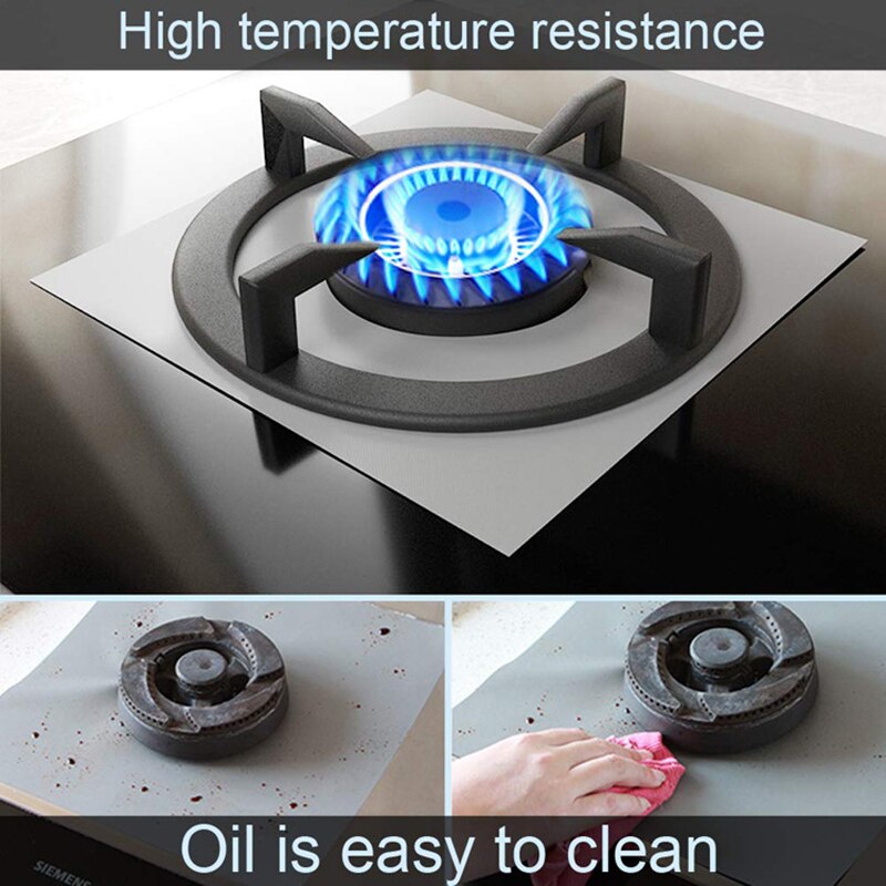 Keuken Accessoires 4Pc Reusable Kachel Protector Cover Liner Gasfornuis Protector Gasfornuis Brander Protector Mat Fornuis Cover