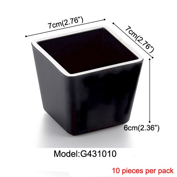 A5 melamin servis vatten kopp restaurang svart frost imitation porslin servis te kopp mjölk te kommersiell kopp: G431010