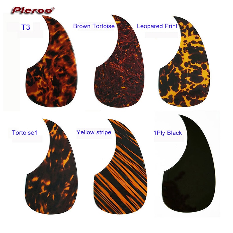 Pleroo Custom Guitar pickgaurd - Great bevelled edge Acoustic Guitar Pickguard Teardrop Shape, Multicolor choice