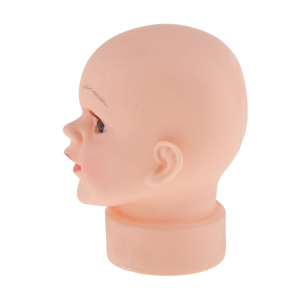 Child Size Baby Boy Mannequin Manikin Head For Hair Wigs Hats Glasses Holder Show Stand Display Free Stand 6.3 inch Tall