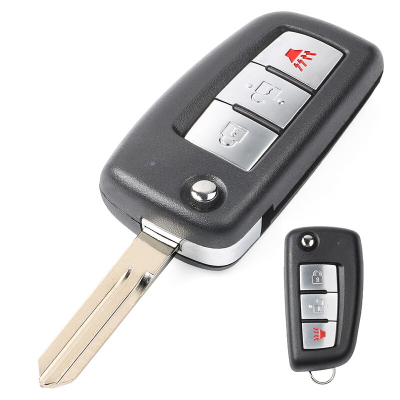 KEYECU 434MHz PCF7961M Chip CWTWB1G767 OEM / Replacement Flip 3 Button Remote Key Fob for Nissan Rogue