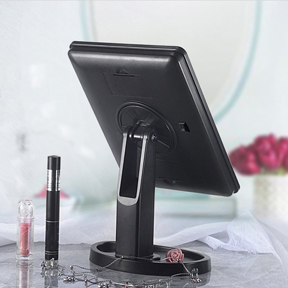 Princess Mirror Wash Cleaning Mirror With Light Touch Screen Desktop Led Light Square Dressing Mirror