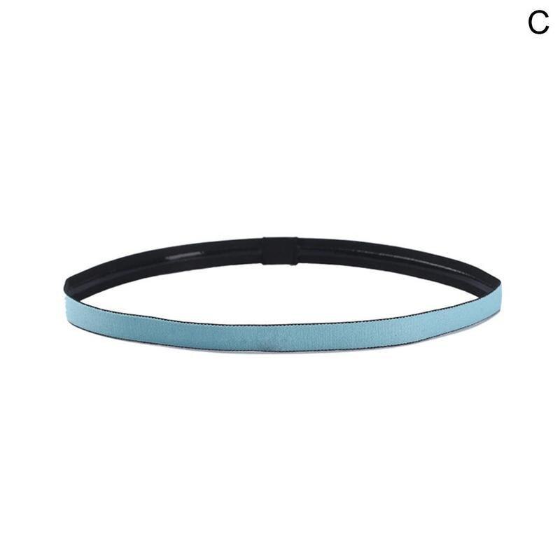 1Pcs Vrouwen Sport Haarband Yoga Hoofdband Transpiratie Fitness Anti-Slip Voor Vrouwen Running Zweetband Elastische Mannen haar A9F5: C
