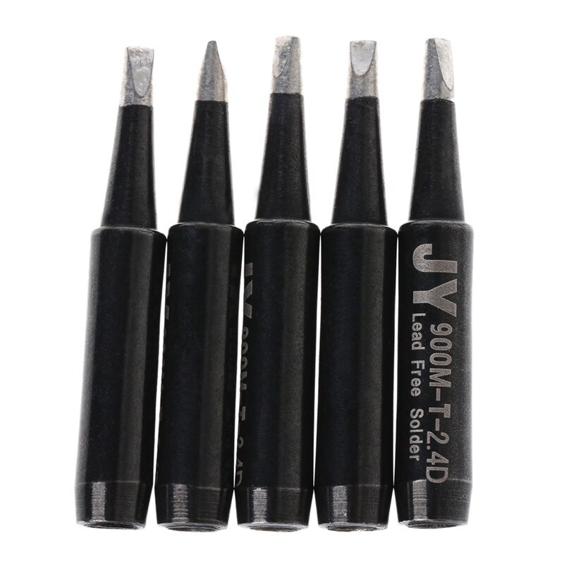 5 Pcs Solder Soldering Iron Tip 900M-T-SI Lead Free For Hakko Saike 936 852d+ 909D: 900M-T-2.4D