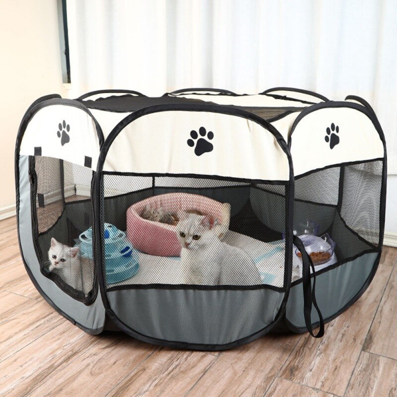 Dog Tent Portable House Breathable Outdoor Kennels... – Grandado - Portable Dog Enclosures For Small Rooms