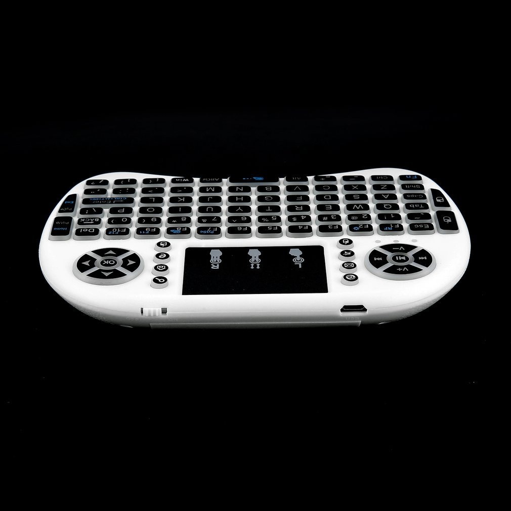 2.4Ghz Draadloze Toetsenbord Voor Android Tv Box Pc Laptop 92 Sleutels Dpi Verstelbare Draadloze Toetsenbord Backlight Met Touchpad Muis