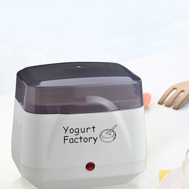 Yoghurtmaskin maskin elektrisk yoghurtmaskin gratis oppbevaringsbeholder og lokk perfekt til organisk, søtet, smaksatt, vanlig eller sug
