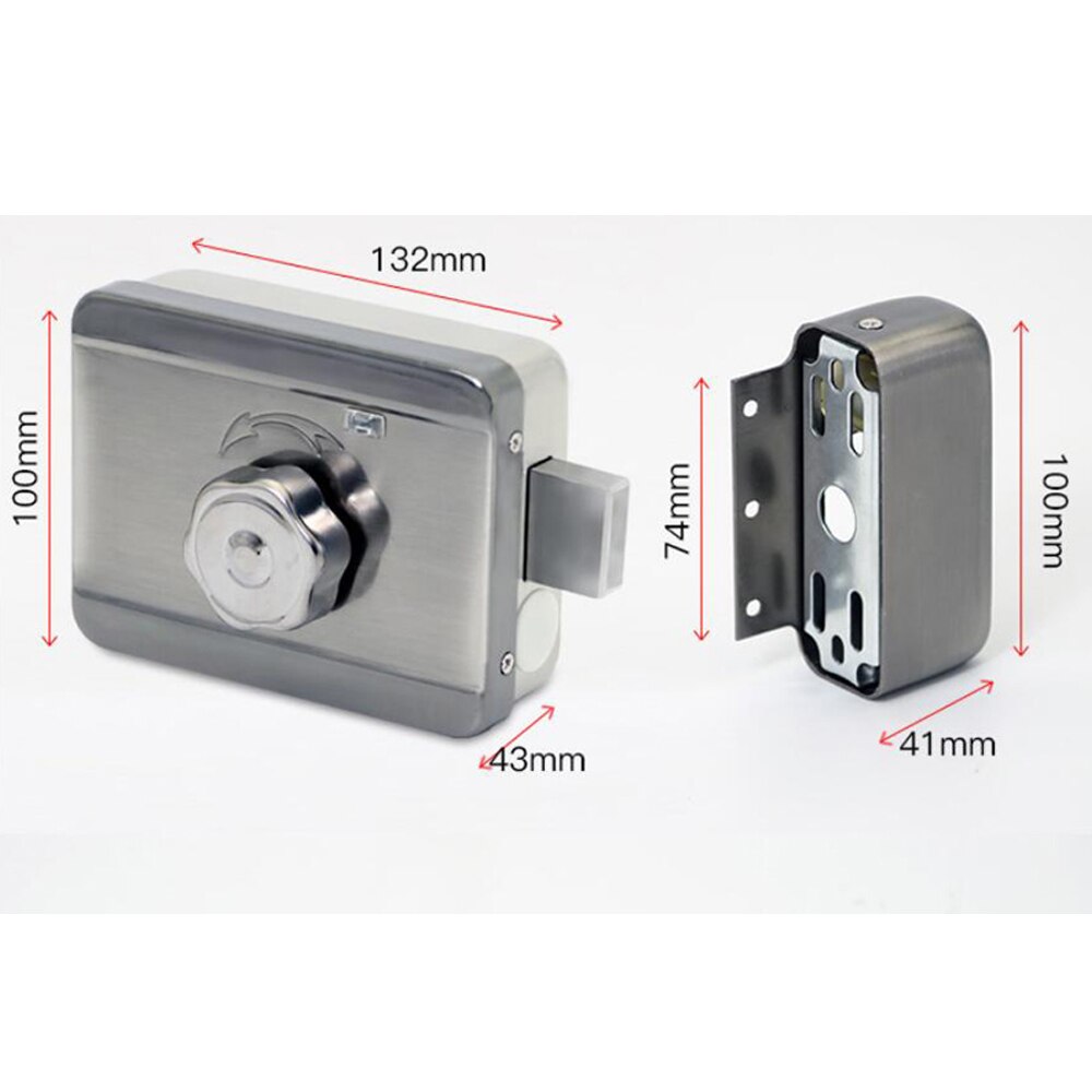 DC12V serratura elettrica intelligente silenziosa sicura serratura a testa singola serratura elettronica silenziosa intelligente per sistema di controllo accessi