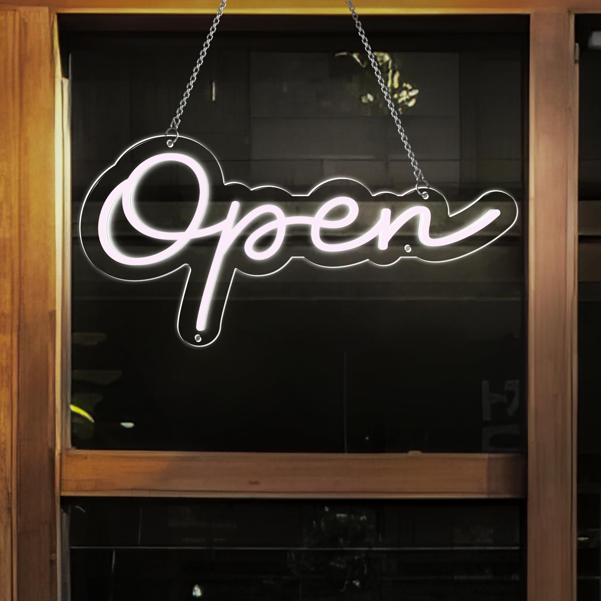 Open Neon Signs Bright LED Light High Visibility Advertisement Board Display Sign Walls Window Door Bar Shop Coffee Salon Store: Orange